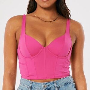 HOLLISTER Pink corset top